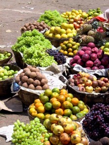 the quintessential fruit and vegetables in the market