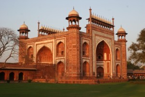 one of the other buildings in the Taj complex