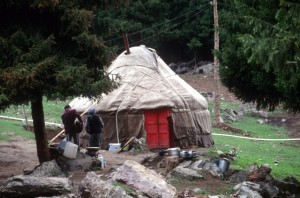 another yurt offering lunch