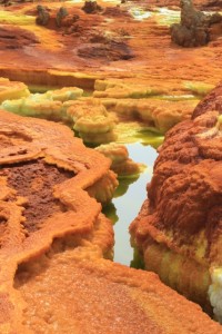 colourful deposits in Dallol