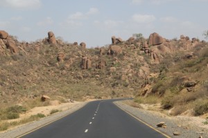 the road to Jijiga, complete with granite hills