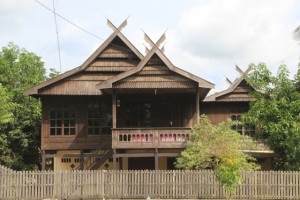 one of the fabulous wooden houses in the area of Pare Pare