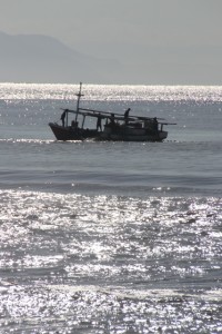 fishing off Wanokaka beach