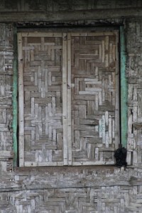 a bamboo window