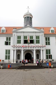 the old town hall at Taman Fatahilla, now a museum
