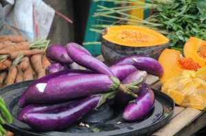 eggplant in the market
