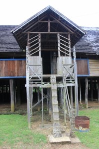 entry to the longhouse in Eheng