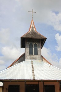 the small Catholic church of Barong Tongkok