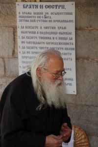 one of the monks in Bachkovo