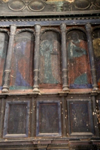 detail of the icons in the iconostasis