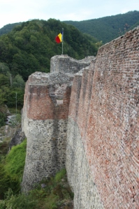 the remnants of Poienari Fortress