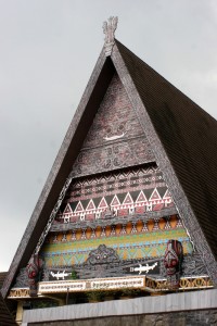 the triangle gable roof of the Medan Museum