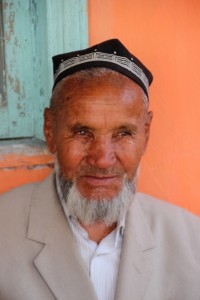 and another Uzbek man, with skull cap