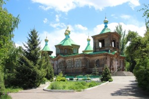 Karakol's Orthodox church, entirely made of wood