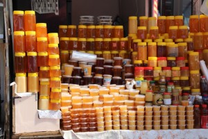 one of the honey stalls