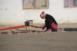 village woman at work