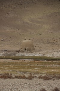 a mausoleum on the Afghan side