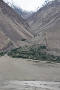 view of an Afghan alluvial fan, from the fortress