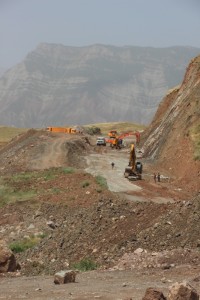 road building underway