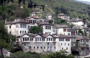 the old Ottoman houses of Gjirokaster
