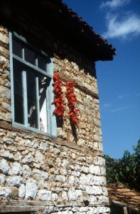 chili peppers, also drying