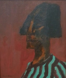"Kopf (head)", oil on canvas (1913) - Emile Nolde