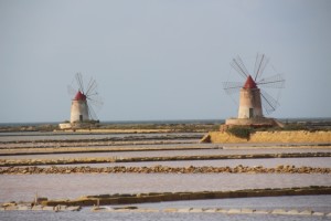 the windmills of the Salinas of Trapani