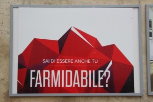 sign at the Farm Culture Park in Favara