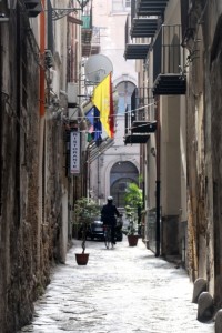 one of those narrow Sicilian streets