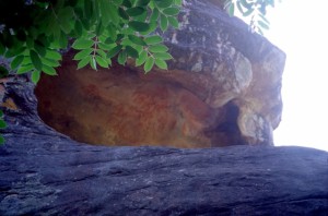 one of the Bhimbetka rock shelters