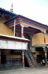 stairs inside the Pelkor Chode monastery
