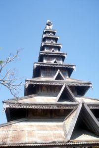 another pagoda, corrugated iron roofs decorated