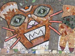 mosaic at the amphitheatre (courtesy Gijs Remmelts)