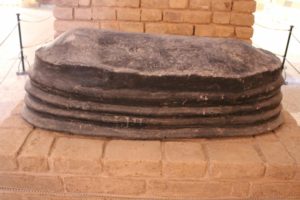 including a bitumen-sealed coffin