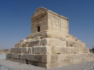 the tomb of Cyrus the Great in Pasargadae