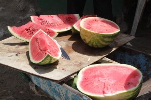 Water melons in the market of Hargeisa