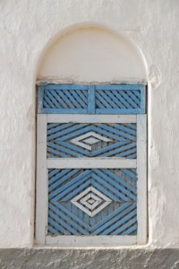 Wooden window, one of many in Berbera