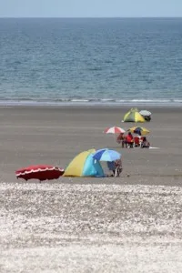 there are no facilities on the beach, you've got to bring your own