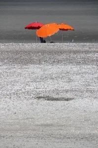 parasols on the beach of San Antonio Este