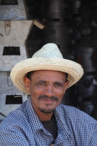 one of the men in the market