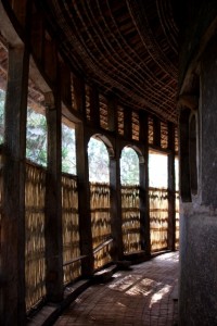 verandah around the Ura Kidane Mihret church