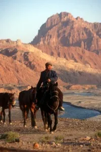 modern-day caravan along the Silk Road, nothing compared to the past