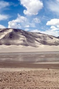 dune landscape at Lake Karakul