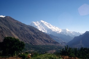Hunza Valley with Rakaposhi in the background