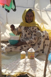 market woman selling salt