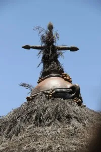 depicting religion, perhaps? (Mecheke village)