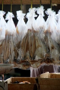 dried fish neatly packaged