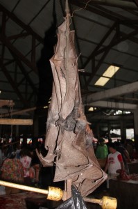 full-size bats in the Tomohon market
