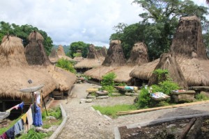 Kampung Tarung, well developed with concrete walkways and modern technology
