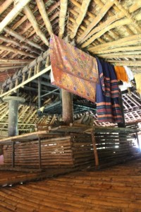 the structure of a traditional house, in Wainyapu